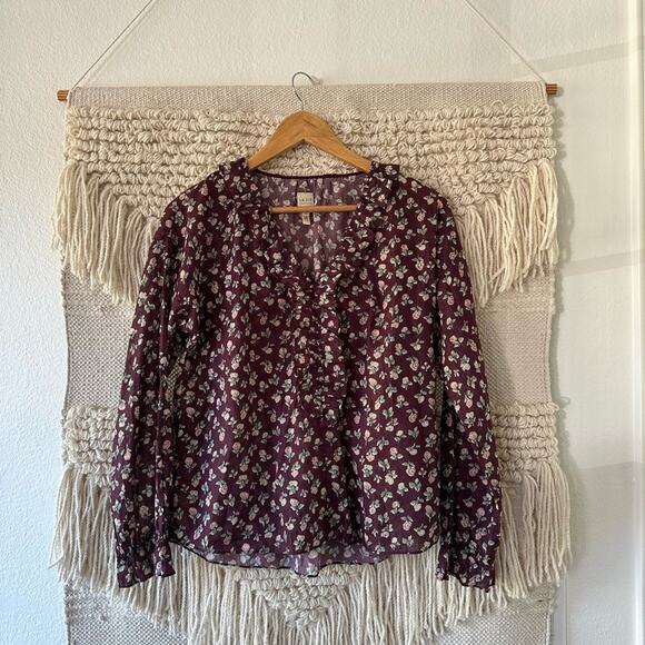 Rebecca Taylor La Vie Metallic Cherise Blouse - Picture 1 of 6
